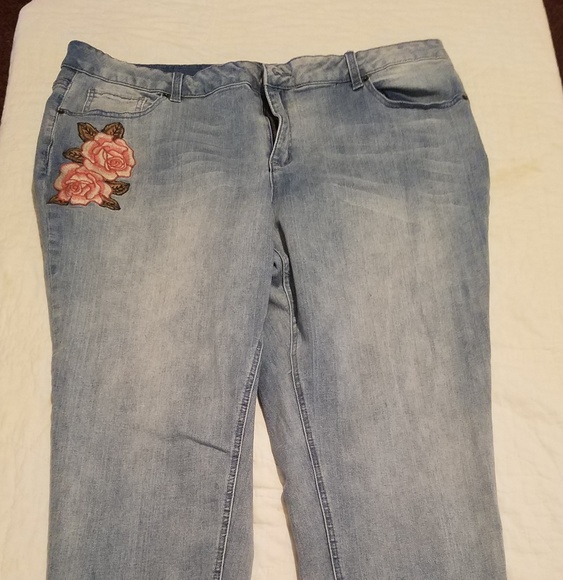dress barn embroidered jeans